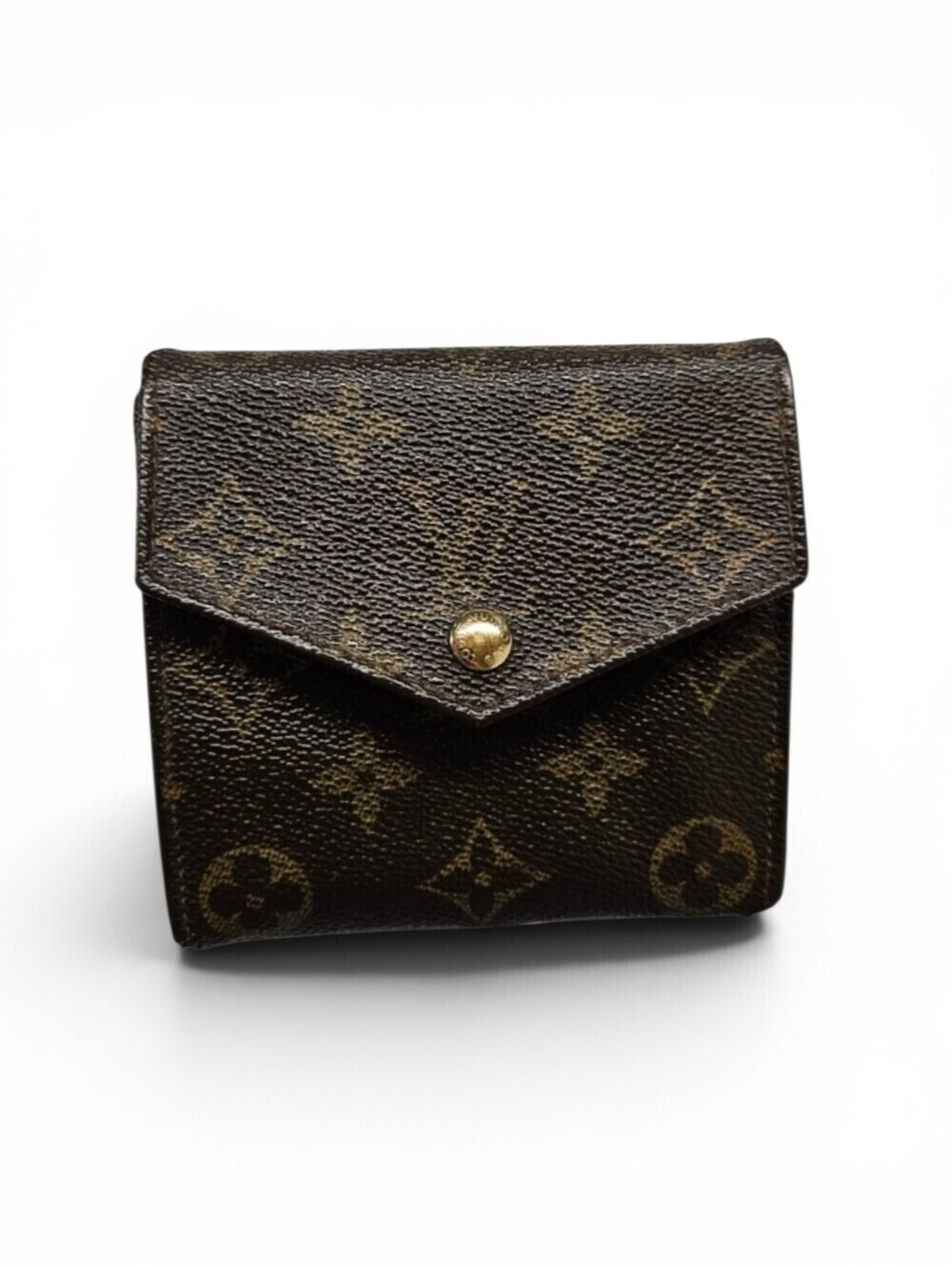 Louis Vuitton Vintage Elise Double Snap Wallet in Monogram Canvas From 1986